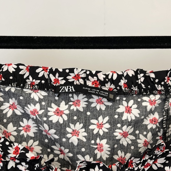 ZARA black dress with daisy design - Picture 2 of 5